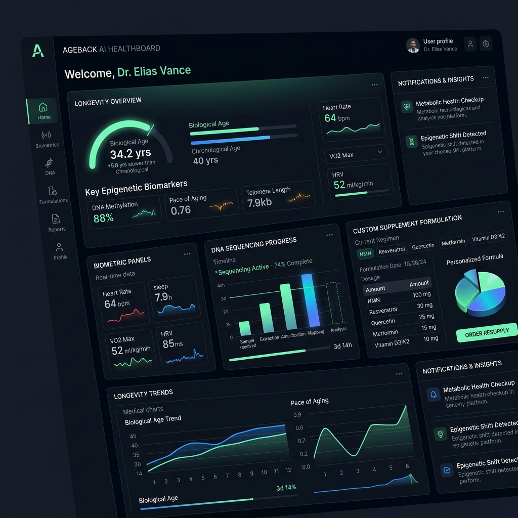 Ageback AI Healthboard Dashboard